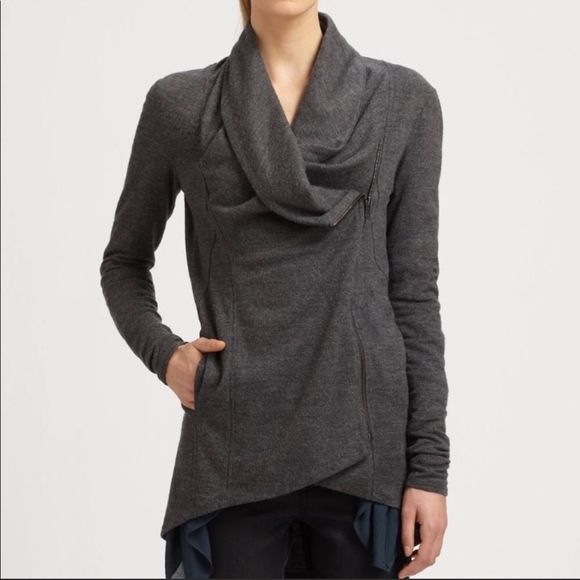 Helmut Lang Shawl Collar Jacket wool size medium charcoal grey - Picture 11 of 14